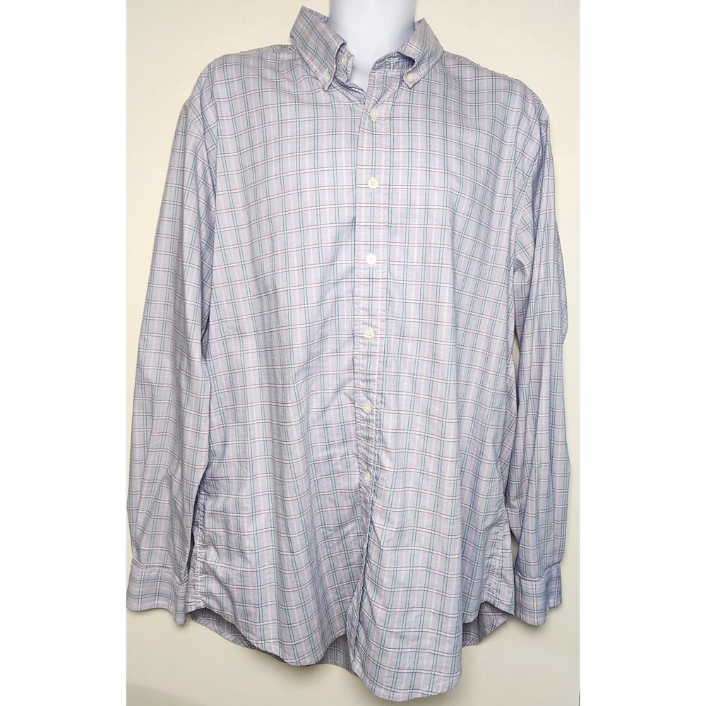 FootJoy FJ Plaid Button Down Shirt XL Performance‎ Stretch Golf Casual